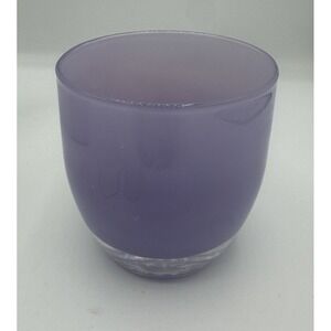 Glassybaby Grammy Hand Blown Glass Candle Holder Purple Lilac New With Box